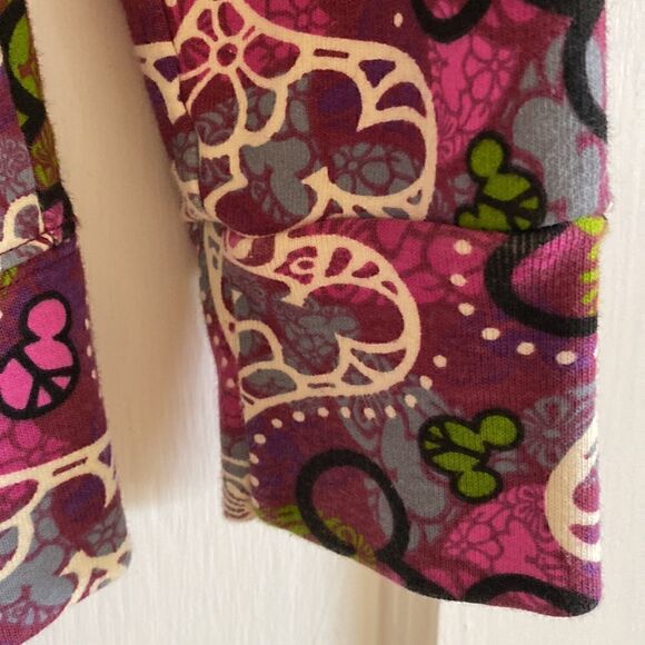 Disneyland Resort Peace Mickey Mouse Zip Up Hoodie Peplum Jacket Size S - Picture 5 of 13